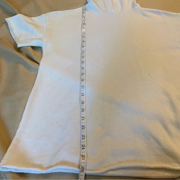 Lularoe Women’s Terry Short Sleeve Franky Hoodie Top Size XS - Picture 9 of 13